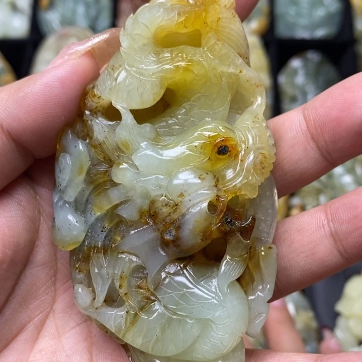 蛇纹石玉手把未镶嵌