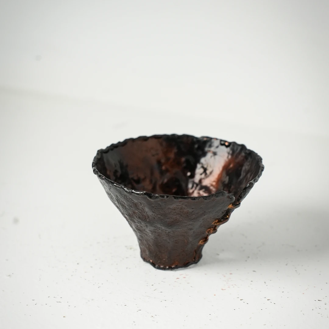 紫铜复古做旧投茶器茶道六君子配件