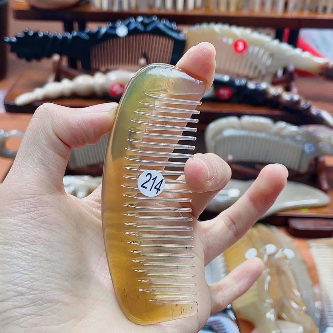 纯手工制作牛角梳214