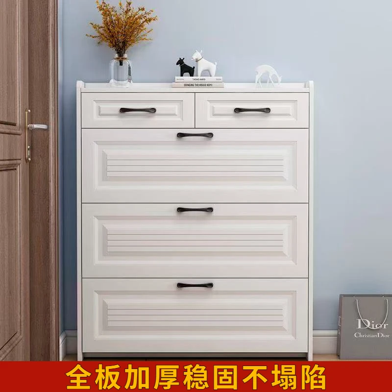 家用门口超薄翻斗鞋柜靠墙一体大容量新款鞋架子多层家用结实耐用