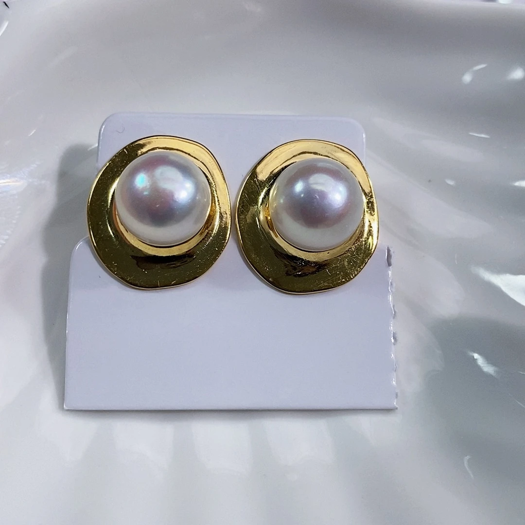 银S925镶嵌淡水珍珠特价秒杀淡水珍珠做流量正版珠宝