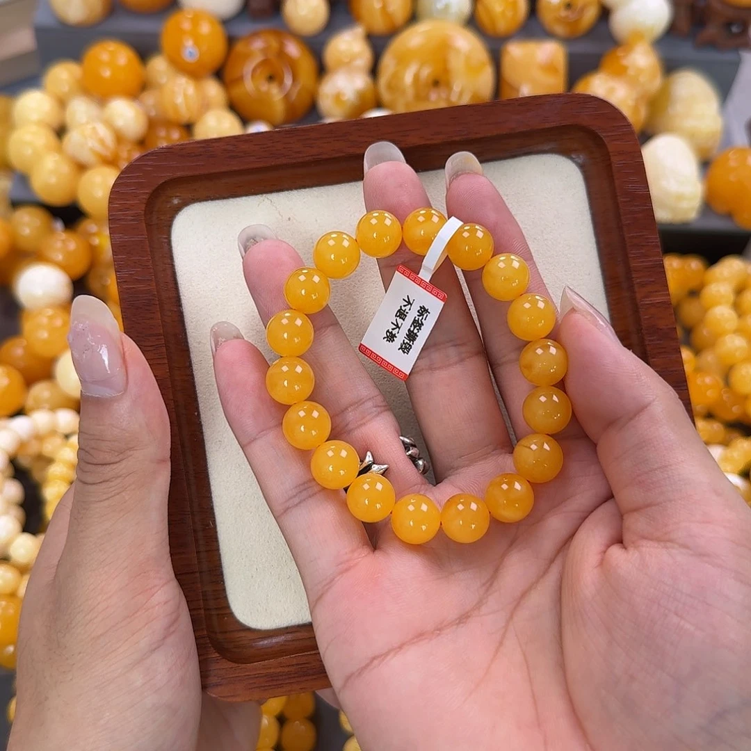 蜜蜡未镶嵌珠宝奇石同料11mm