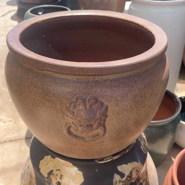 紫砂花盆水缸无孔瑕……