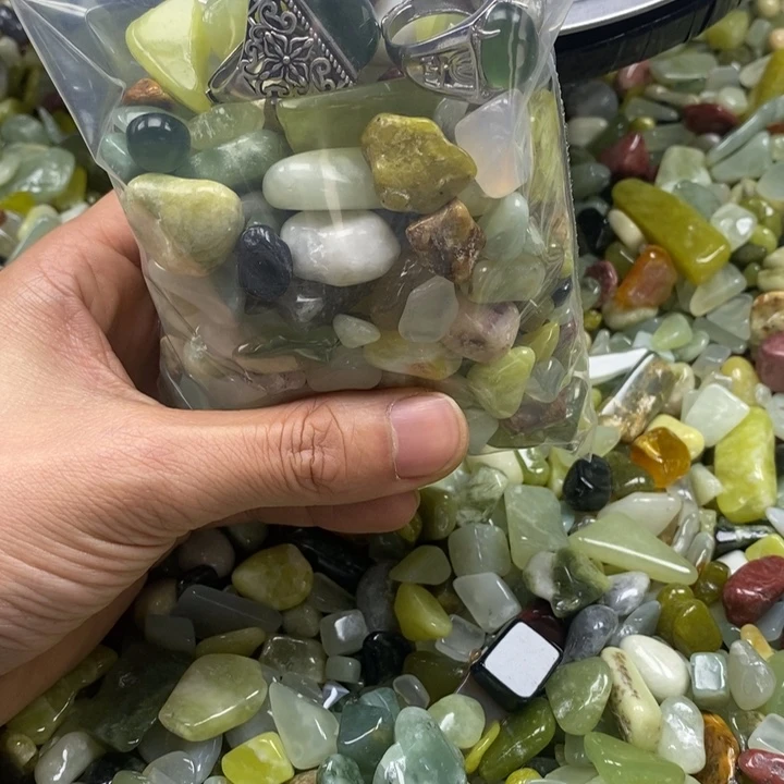 蛇纹石玉未镶嵌鱼缸石