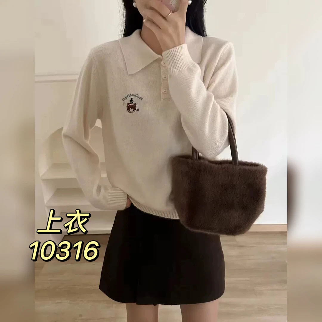 10316（部分无水洗唛，介意慎拍）  WANGDAN新款针织衫