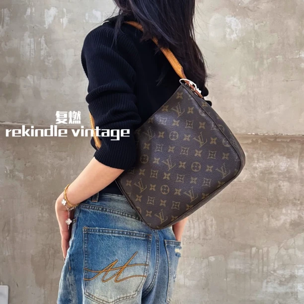 95新 LouisVuitton/路易威登 复燃精选/全原中号老花名媛