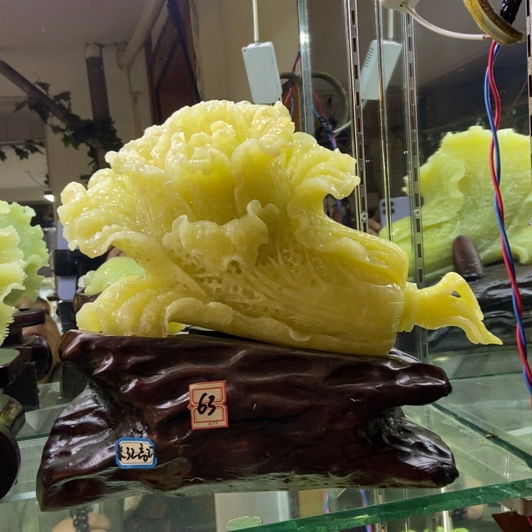石材天然岫岩玉摆件