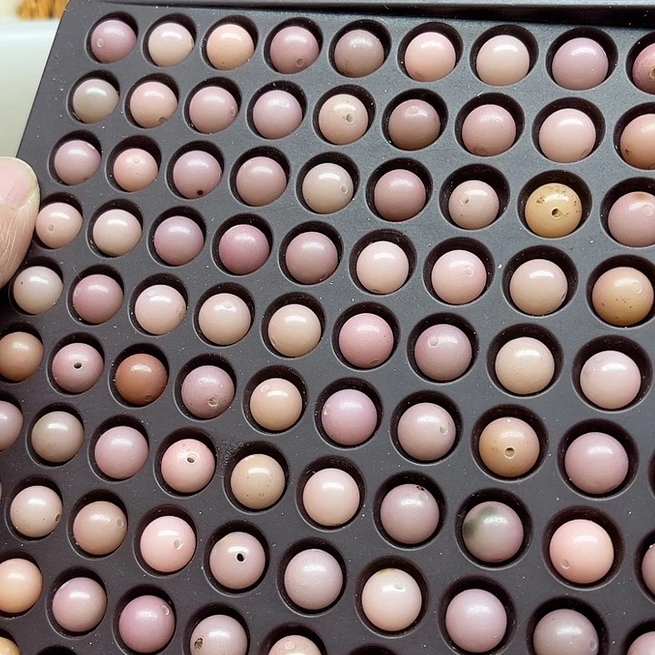 白玉菩提吊坠微瑕10藕粉圆珠110颗