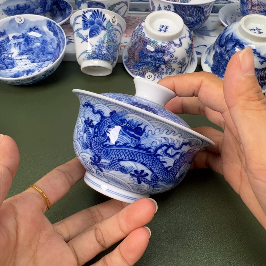 景德镇纯手工纯手绘茶具木木10