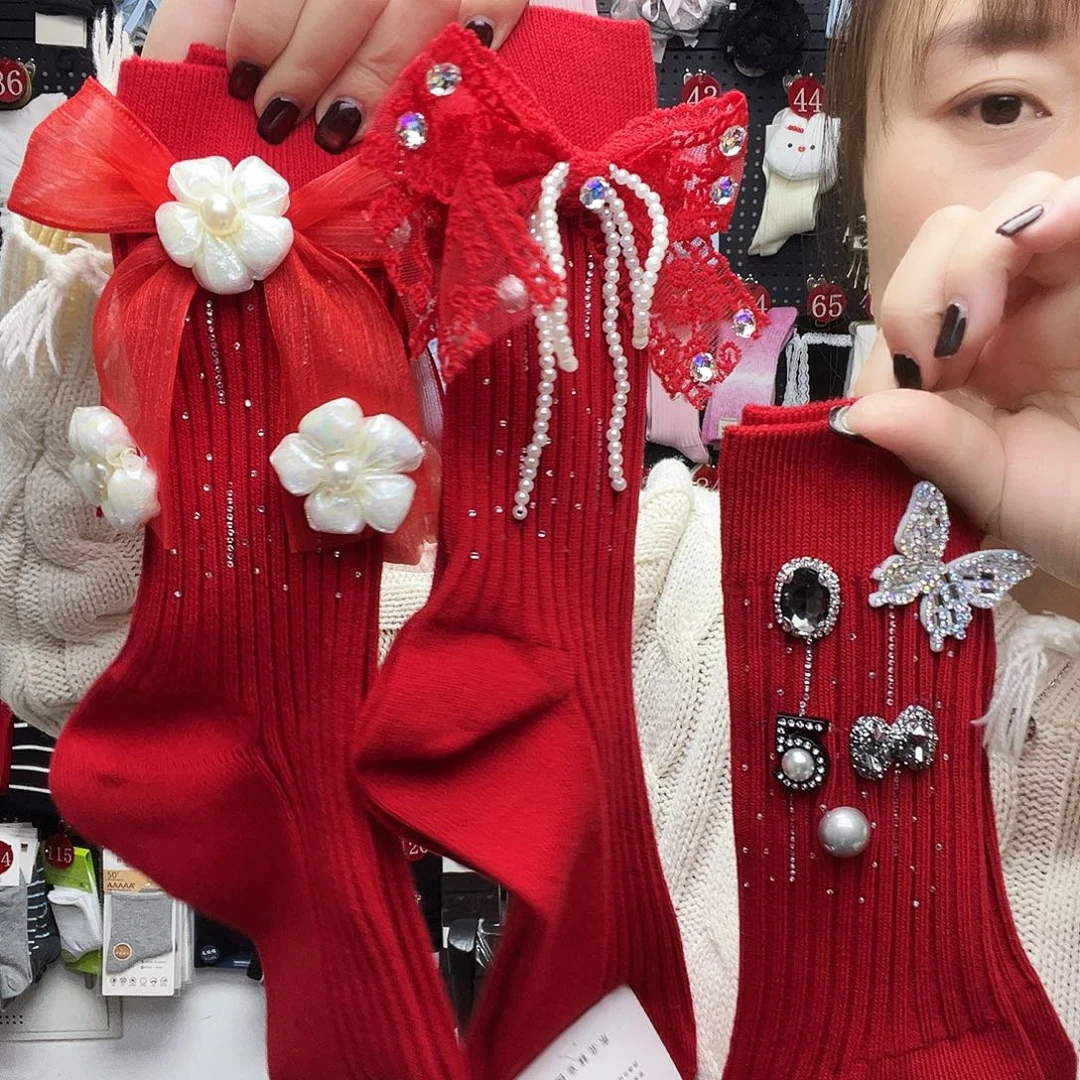 棉红色重工组合三双