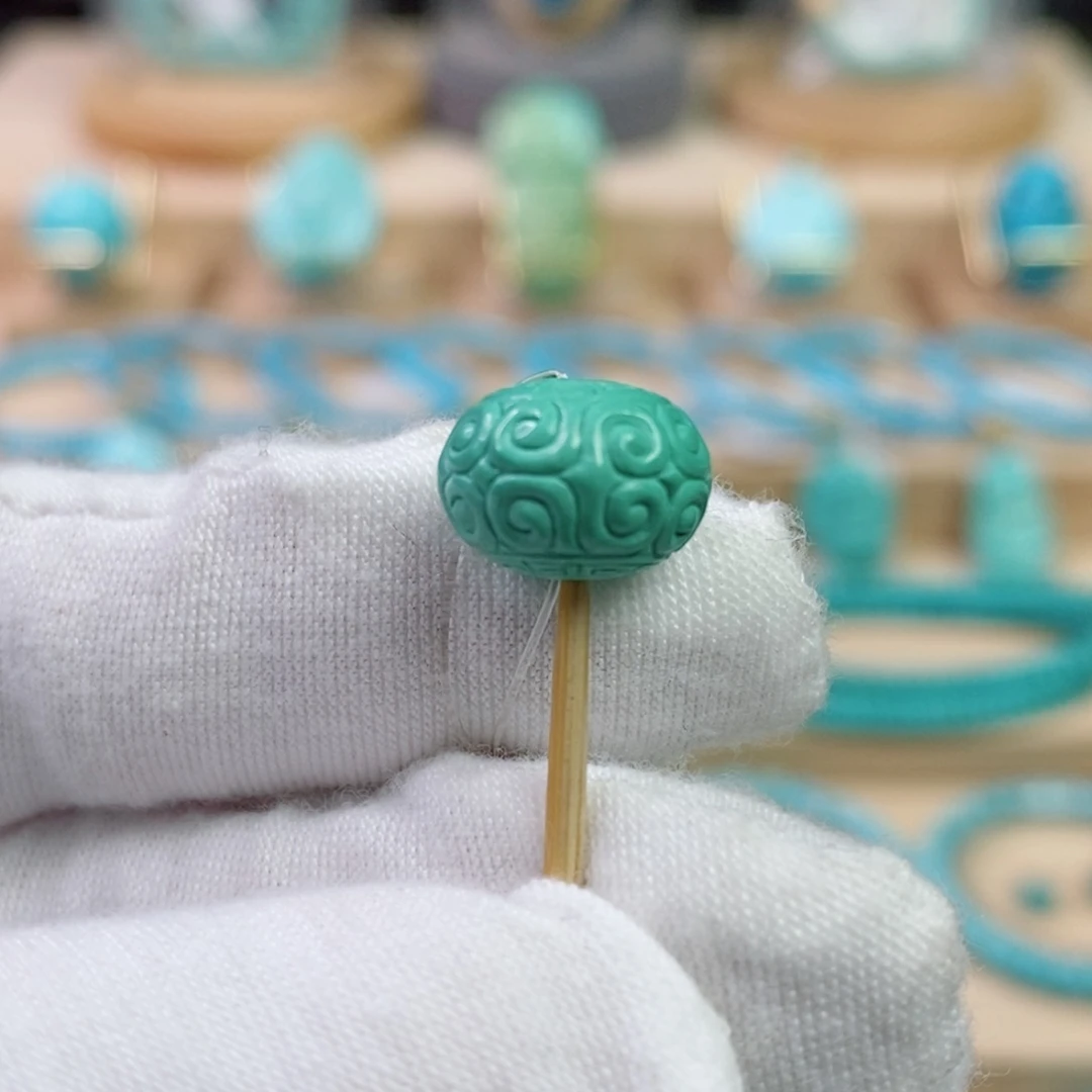 绿松石未镶嵌珠宝奇石12mm