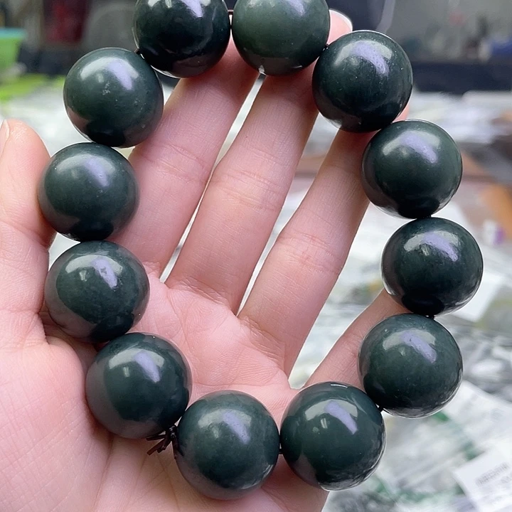 和田玉未镶嵌手链