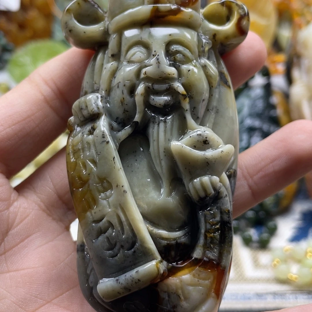 蛇纹石玉颈饰未镶嵌卢****情