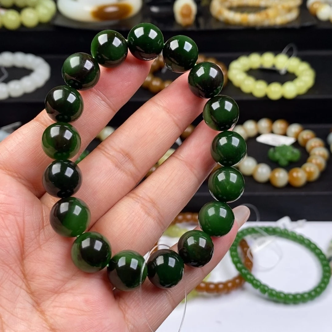 和田玉手串未镶嵌A*哥