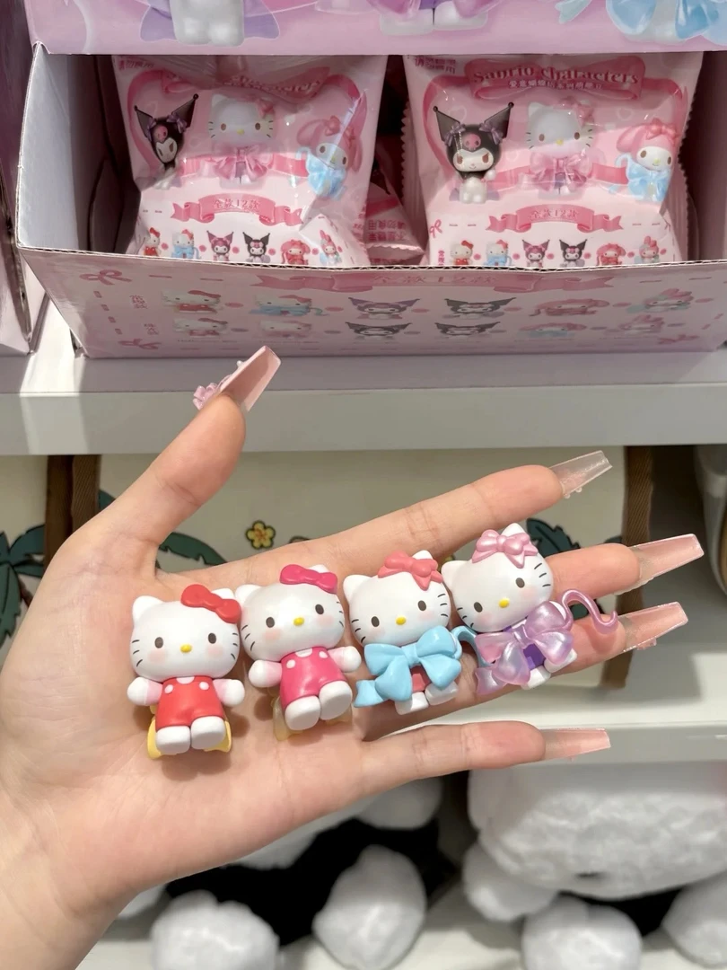 三丽鸥正版爱意蝴蝶结系列盲盒萌趣豆潮玩手办