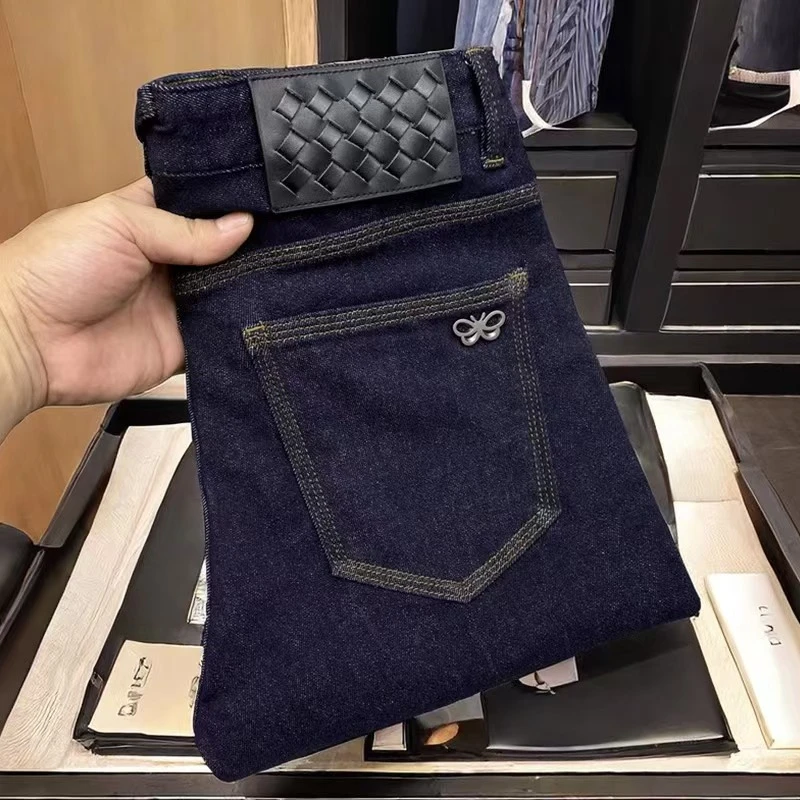 2025原色秋冬牛仔裤男爆款高端百搭男士牛仔裤时尚九分