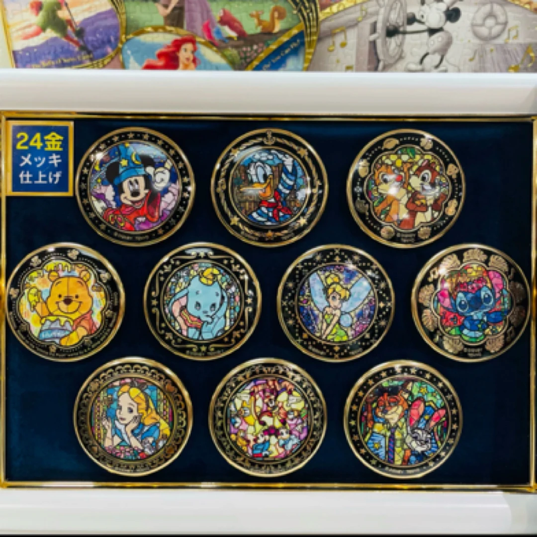 迪士尼24k镀金吧唧日谷 （默认官瑕）