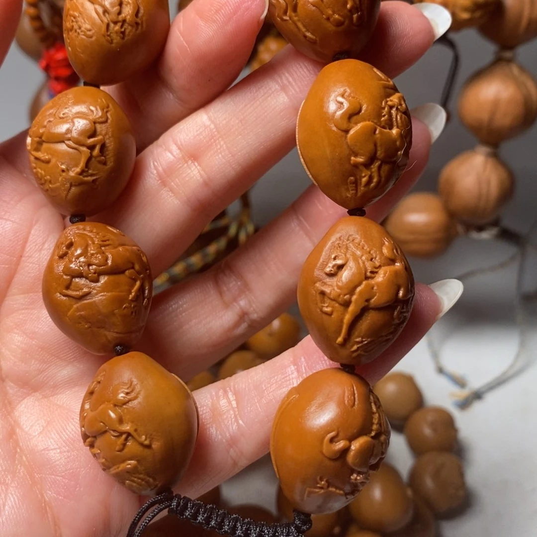 橄榄核手串/手链八骏图