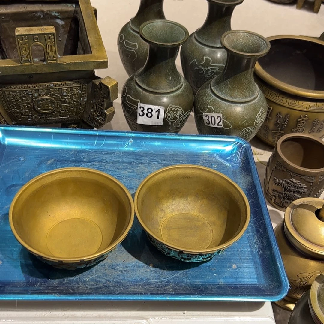 用****4微瑕疵黄铜摆件工艺品