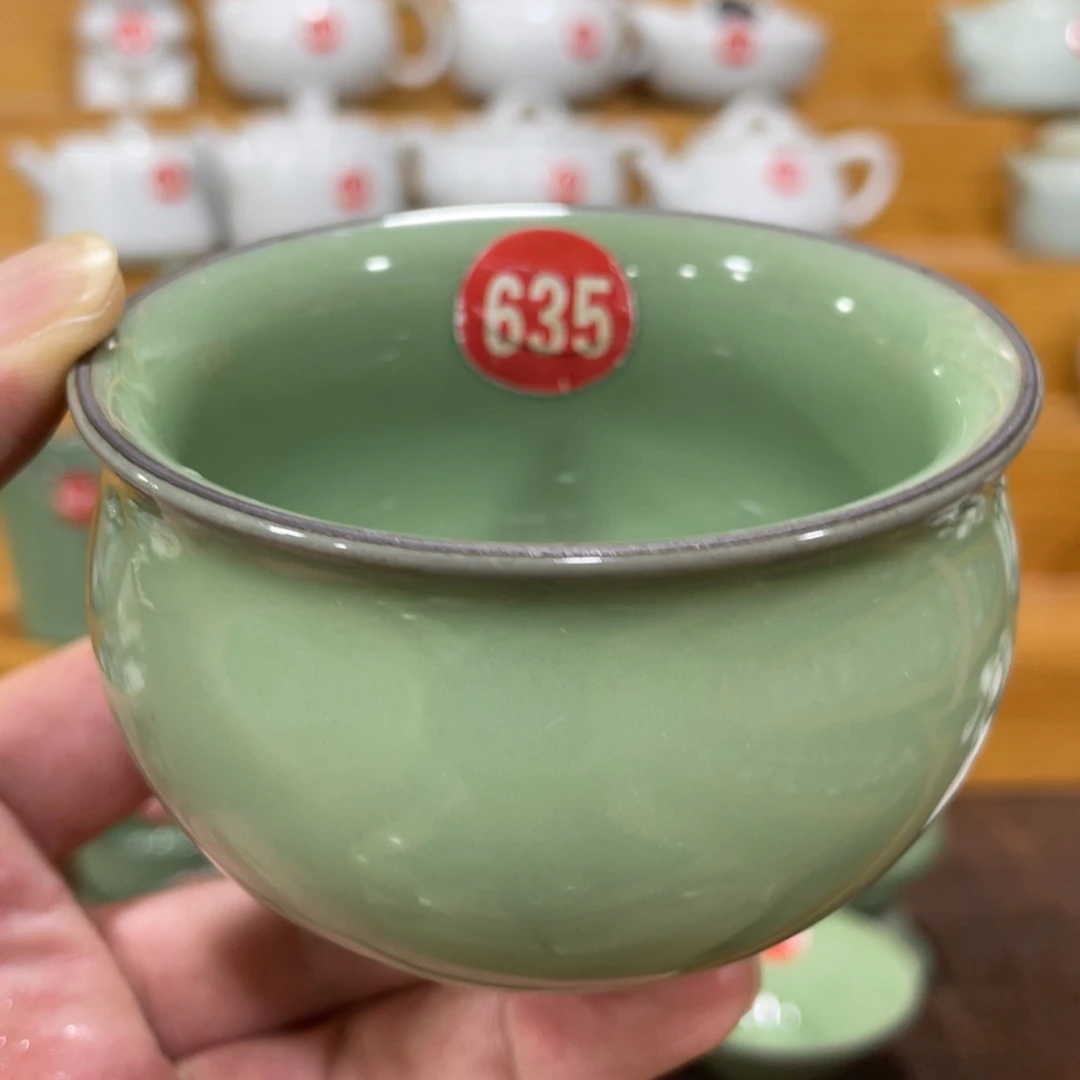 微瑕陶瓷茶壶茶杯家用