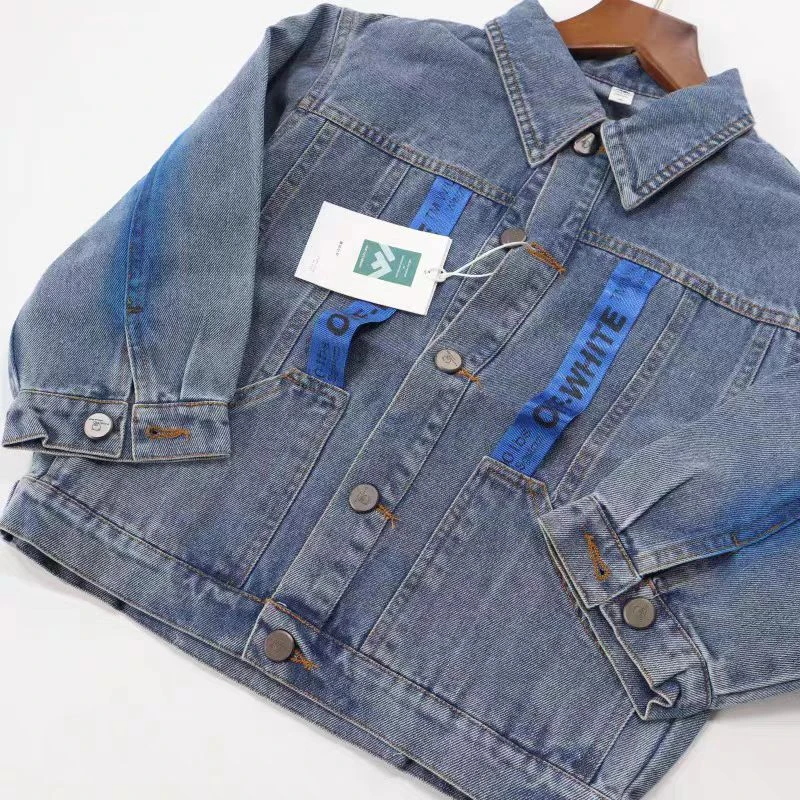 【现货】WT-1236 纯色童装休闲春秋款洋气牛仔儿童外套