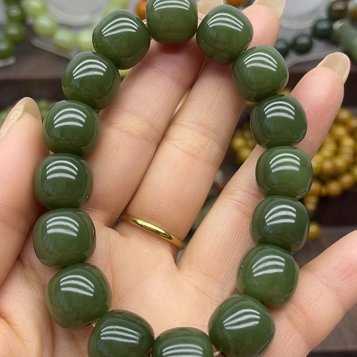 透闪石质玉未镶嵌手串老型12
