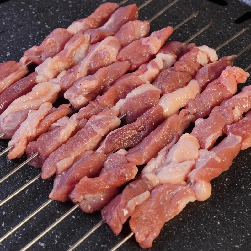 100串羊肉串 原切原味羊腩肉手工羊肉串 不调理