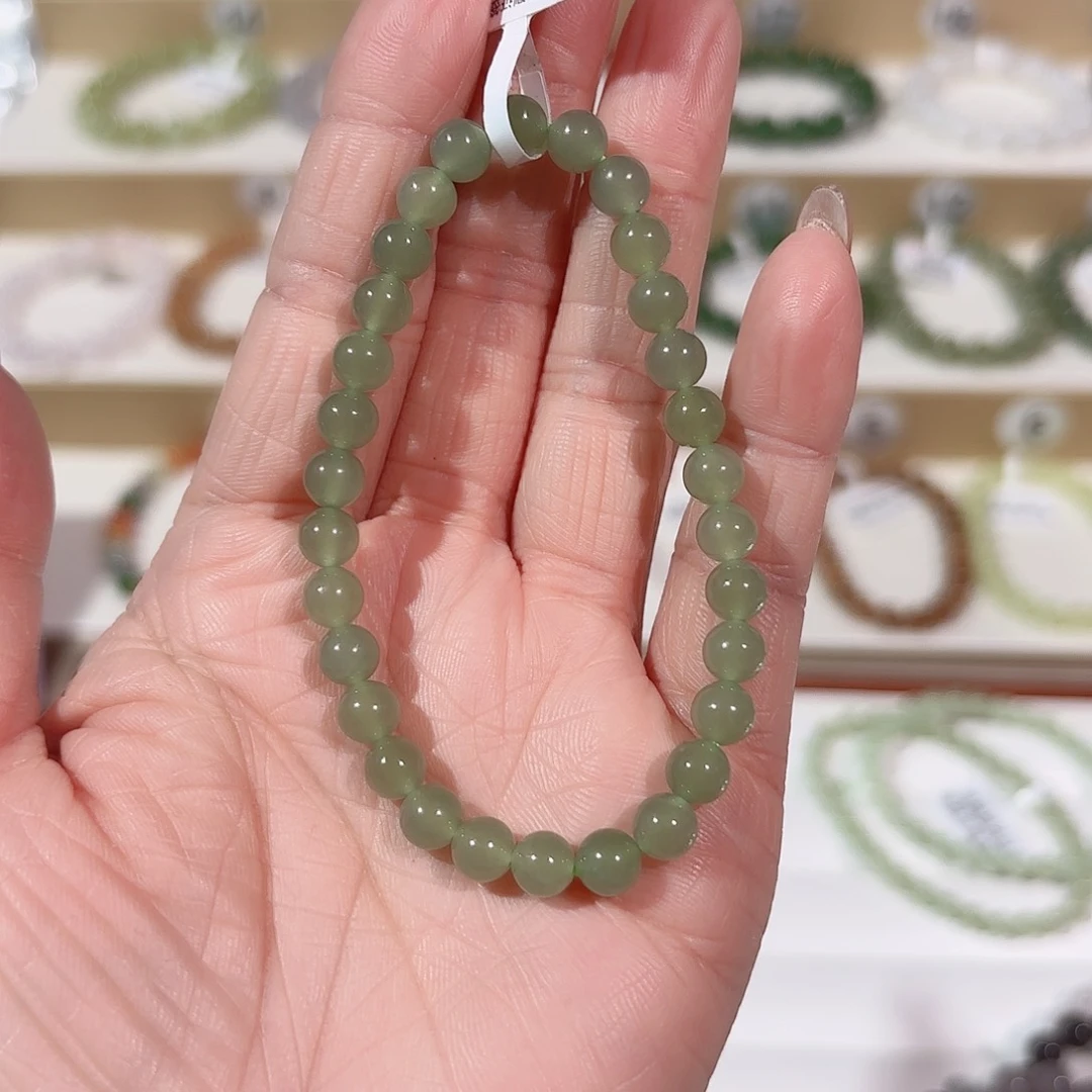 和田玉手链未镶嵌V