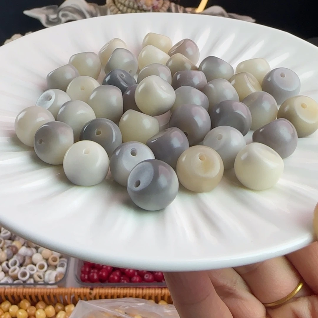 菩提根/象牙果吊坠卡14瓷玉糯米糍蒜瓣22颗