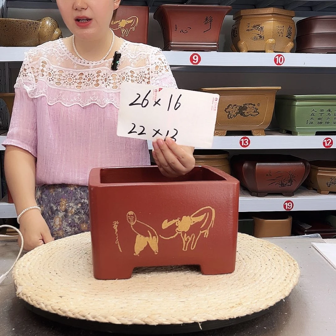 紫砂花盆紫砂花盆