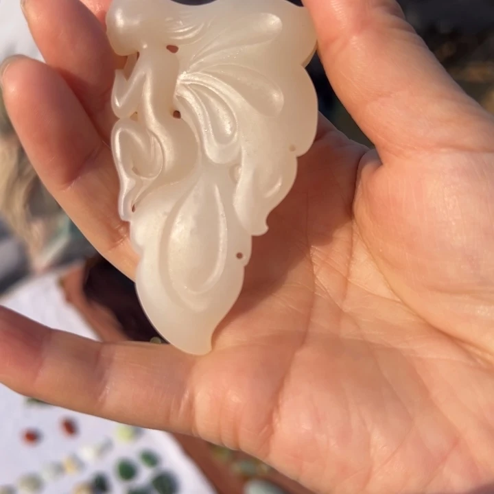 和田玉未镶嵌吊坠(不含链)