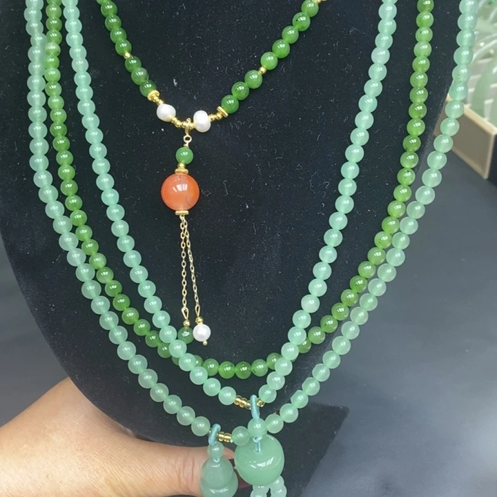 东陵石未镶嵌颈饰