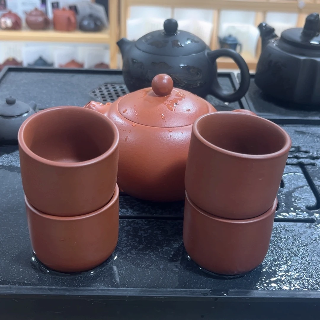 茶壶紫砂一壶4杯123