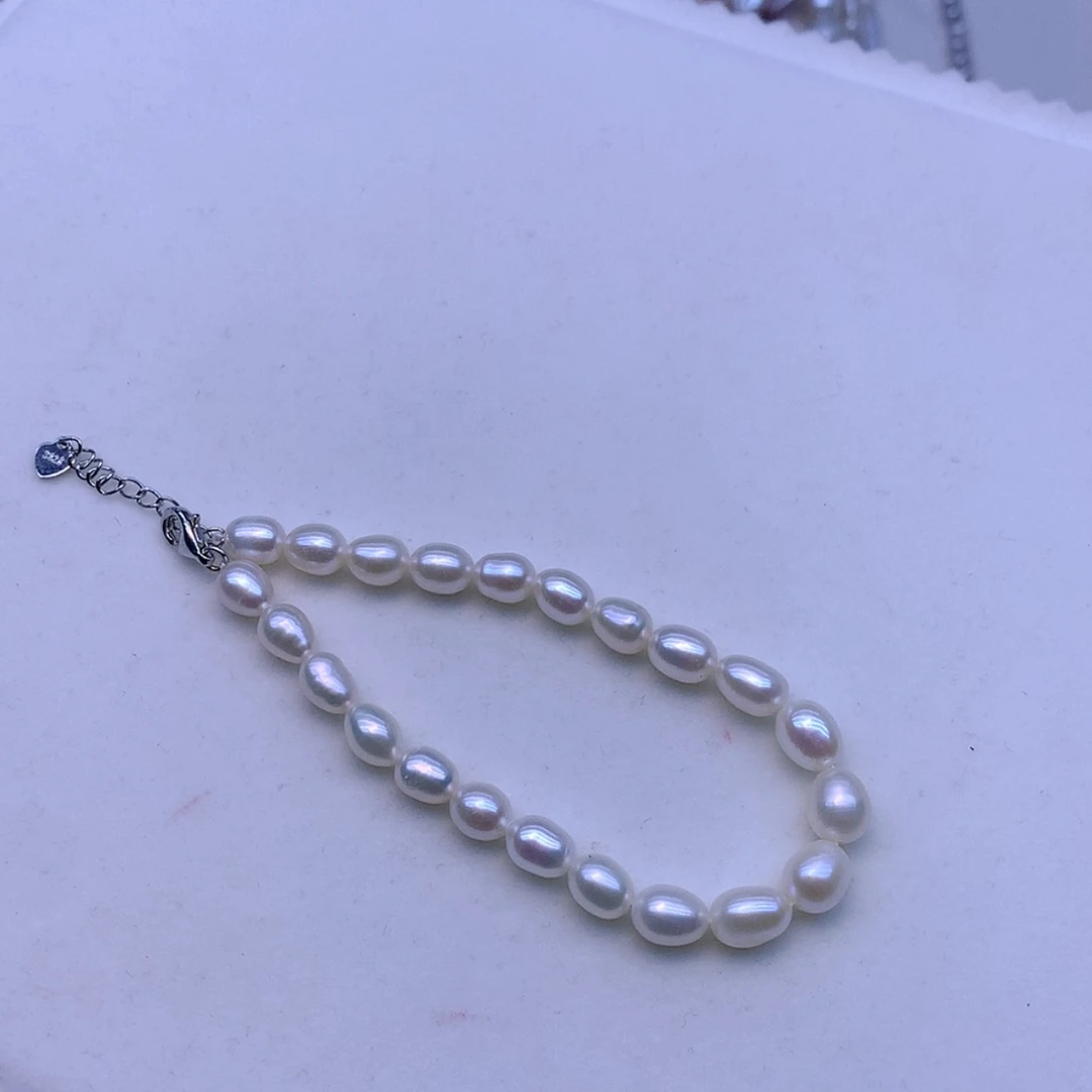 【闪购商品】淡水珍珠手绳银S925镶嵌