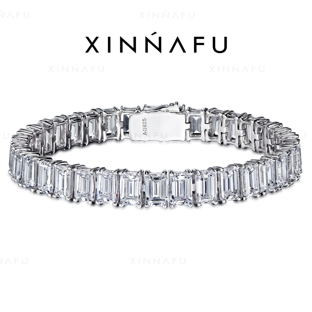 925银合成锆石手链 “冰糖手链”轻奢银色奢华手链