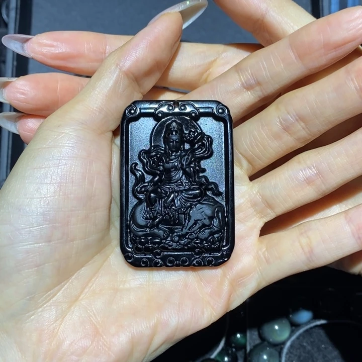 黑曜岩吊坠(不含链)未镶嵌O***n