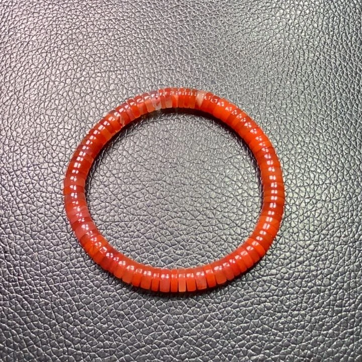 南红玛瑙河湾手串未镶嵌