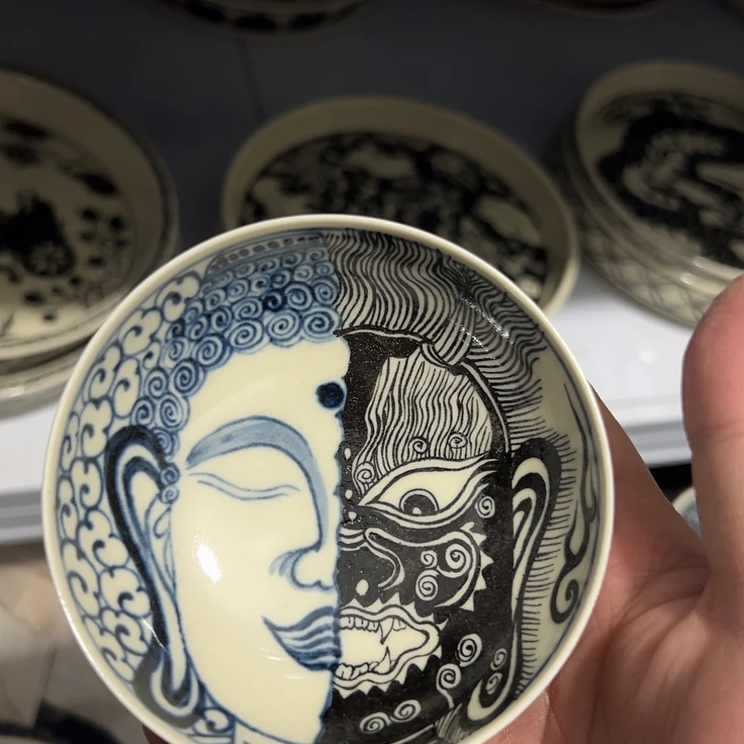 陶摆件景德镇手工手绘陶瓷