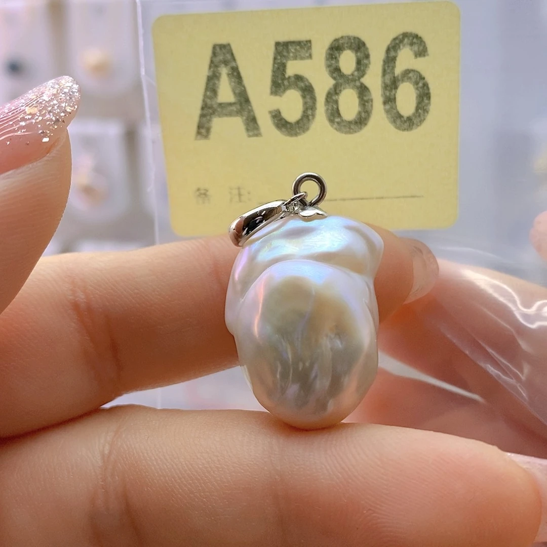 淡水珍珠颈饰银S925镶嵌