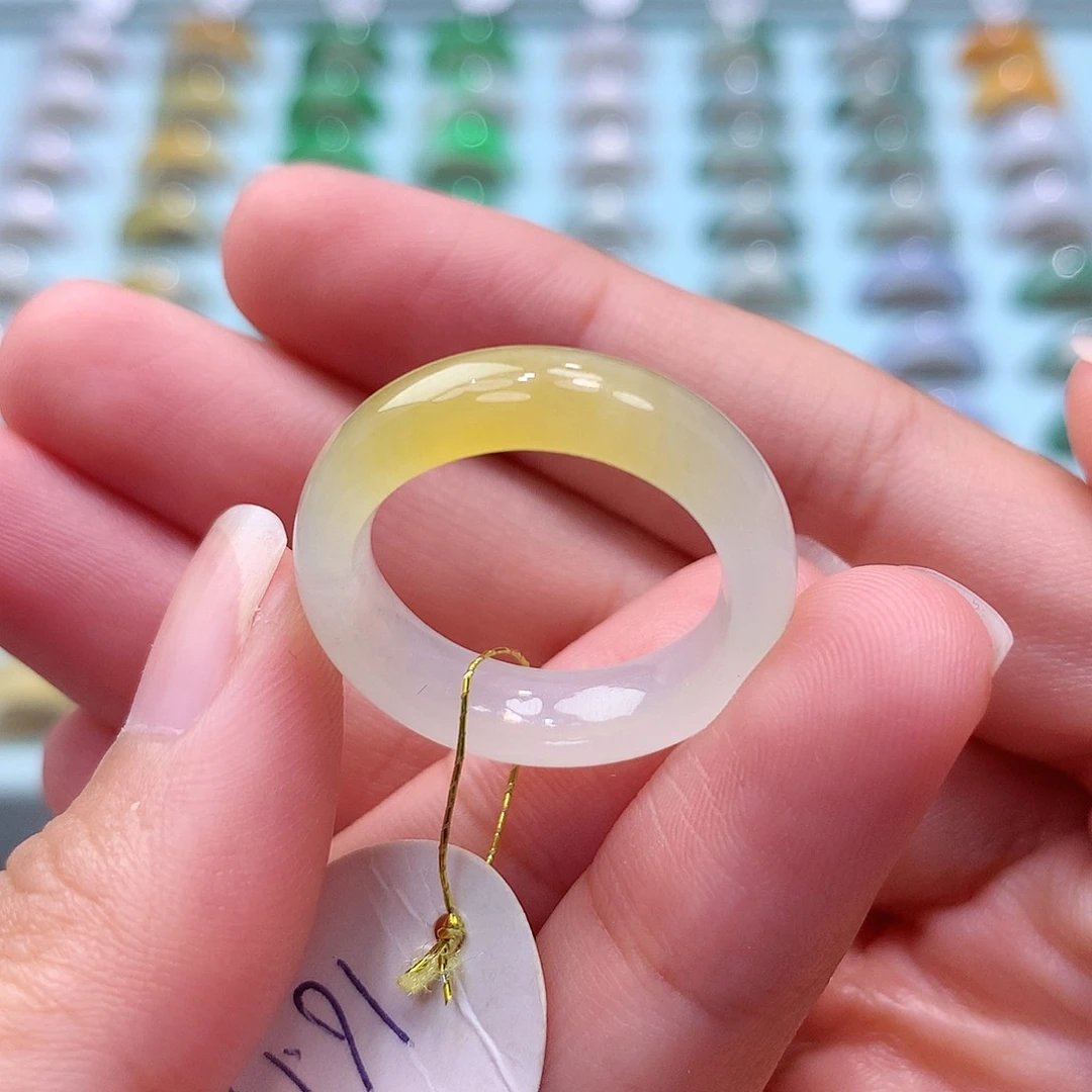 未镶嵌戒指翡翠1617圈