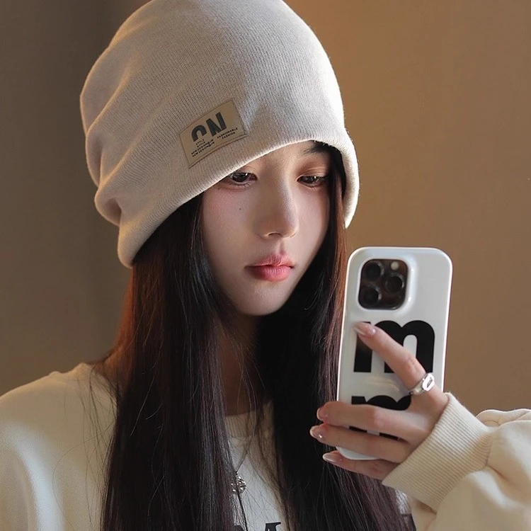 时尚百搭保暖护耳堆堆贝雷帽l防尘防风骑行睡觉休息专用书学习袋