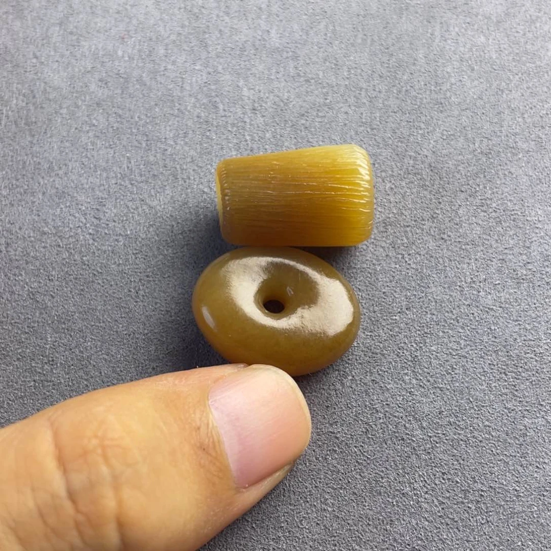 桃***开和田玉未镶嵌吊坠(不含链)