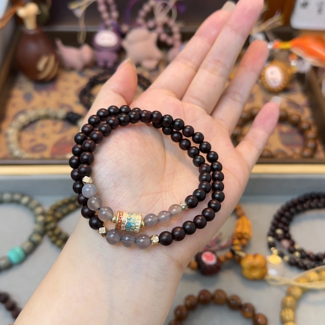 菩提手串/手链双圈小叶紫檀