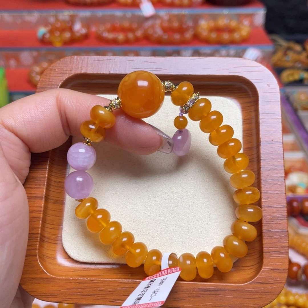 蜜蜡未镶嵌手链手串