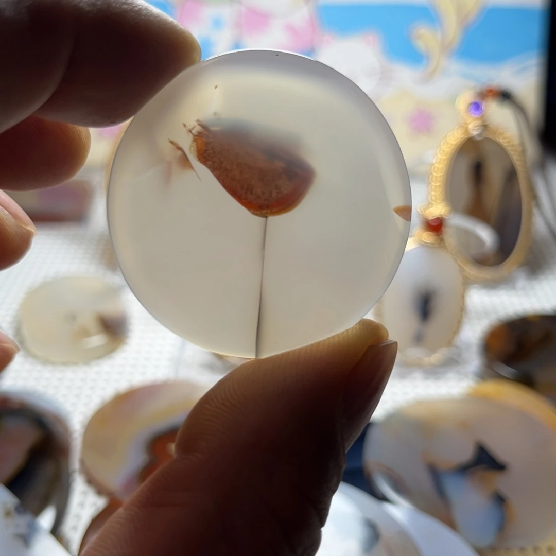 玛瑙/玉髓未镶嵌吊坠(不含链)