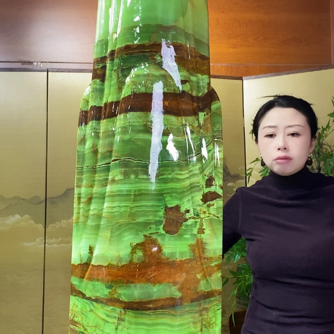 石材山水画作品摆件