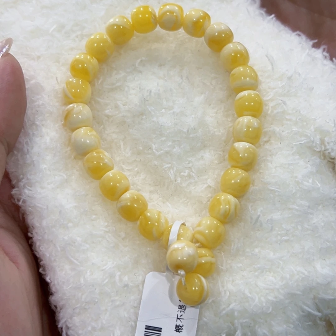 蜜蜡手链未镶嵌o****o8m妖花老型手串