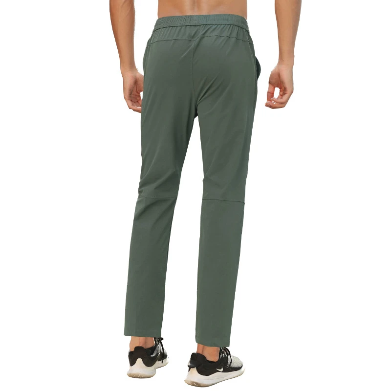 迪家版型秋季男运动裤修身直筒弹力登山布户外休闲长裤运动裤男