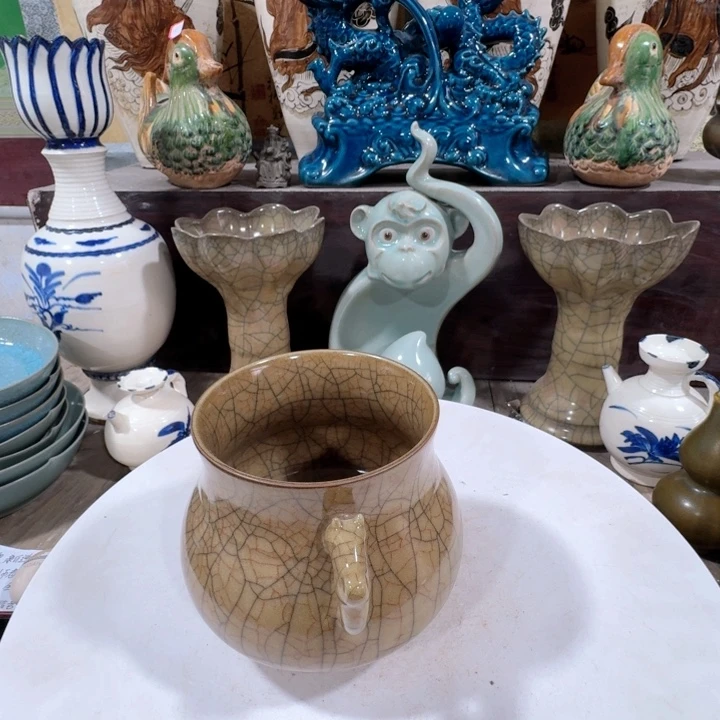茶盏手工制作陶瓷摆件