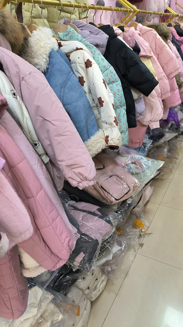 下单备注编码童装女童加绒加厚棉服冬装新款小童棉袄保暖外套